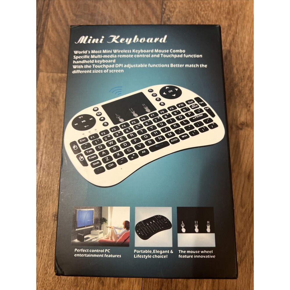 WIRELESS MINI KEYBOARD MOUSE  CONTROL TOUCHPAD REMOTE ELEGANT LIFESTYLE CHOICE